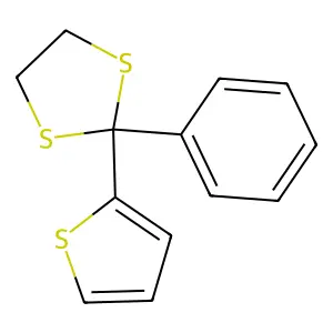 2-苯基-2-(2-噻吩基)-1,3-二硫杂环戊烷 structure