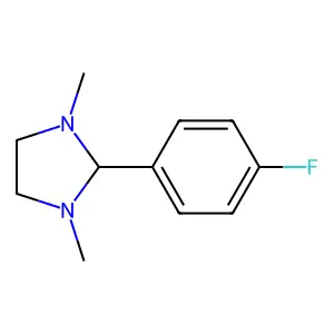 Imidazolidine, 1,3-dimethyl-2-(p-fluorophenyl)- structure