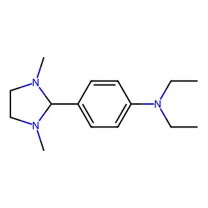 Imidazolidine, 2-(p-(diethylamino)phenyl)-1,3-dimethyl- structure