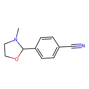 4-(3-甲基-1,3-噁唑烷-2-基)苯甲腈 structure