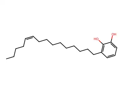 3-(10-Pentadecen-1-yl)-1,2-benzenediol structure