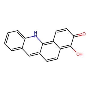 4-hydroxybenzo[c]acridin-3(12H)-one structure