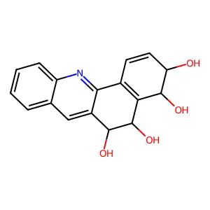 3,4,5,6-Tetrahydrobenzo[c]acridine-3,4,5,6-tetrol structure
