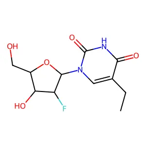 2'-Fluorothymidine structure