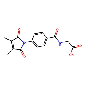 4-(2,3-二甲基马来酰亚胺基)马尿酸 structure