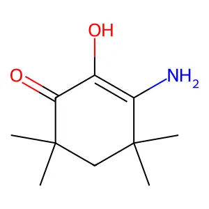 3-Amino-2-hydroxy-4,4,6,6-tetramethylcyclohex-2-en-1-one structure