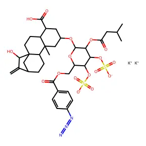 6'-O-4-Azidobenzoylatractyloside structure