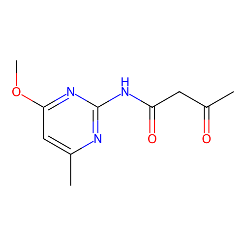 N-(4-Methoxy-6-methyl-2-pyrimidinyl)-3-oxobutanamide structure
