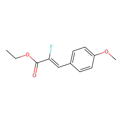 2-Propenoic acid, 2-fluoro-3-(4-methoxyphenyl)-, ethyl ester structure