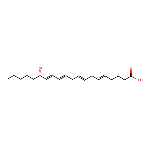 (15R)-15-hydroxyicosa-5,8,11,13-tetraenoic acid structure
