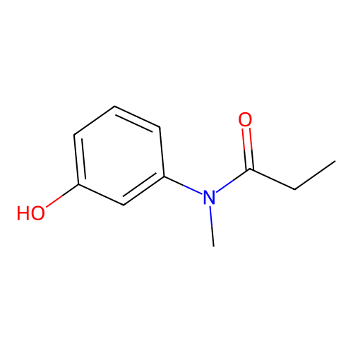 N-(3-羟苯基)-N-甲基丙酰胺 structure