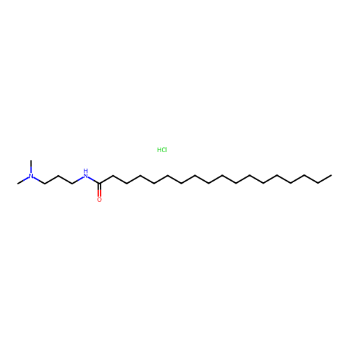 N-(3-(Dimethylamino)propyl)stearamide monohydrochloride structure