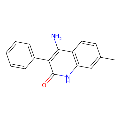 4-amino-7-methyl-3-phenyl-1H-quinolin-2-one structure