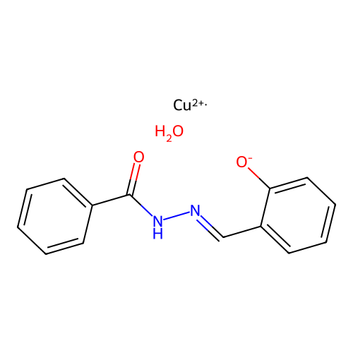(Salicylaldehydebenzoylhydrazonato)copper(II) structure