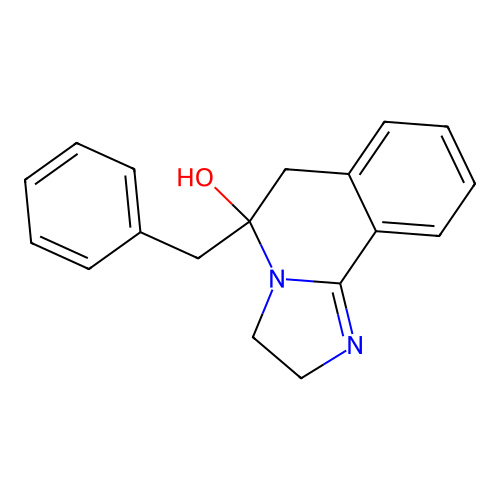 Imidazo(2,1-a)isoquinolin-5-ol, 2,3,5,6-tetrahydro-5-benzyl- structure