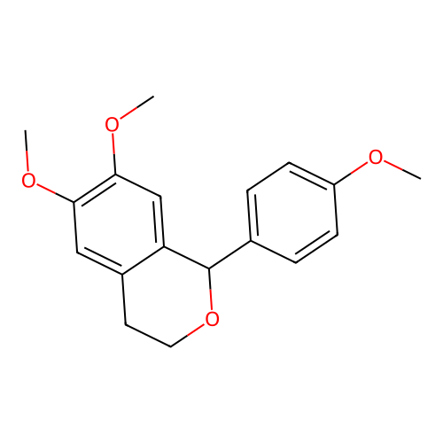 6,7-dimethoxy-1-(4-methoxyphenyl)-3,4-dihydro-1H-isochromene structure