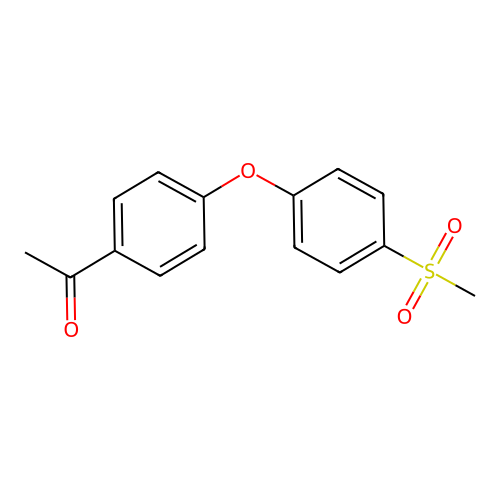 Ethanone, 1-(4-(4-(methylsulfonyl)phenoxy)phenyl)- structure