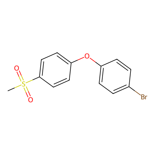 Benzene, 1-bromo-4-(4-(methylsulfonyl)phenoxy)- structure