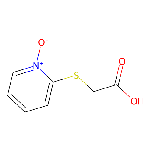 2-((Carboxymethyl)sulfanyl)-1-pyridiniumolate structure