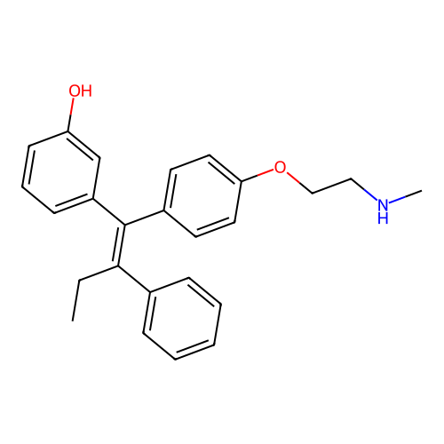 N-Desmethyldroloxifene structure