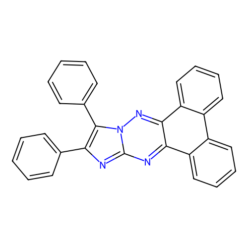 11,12-Diphenylimidazo[1,2-b]phenanthro[9,10-e][1,2,4]triazine structure