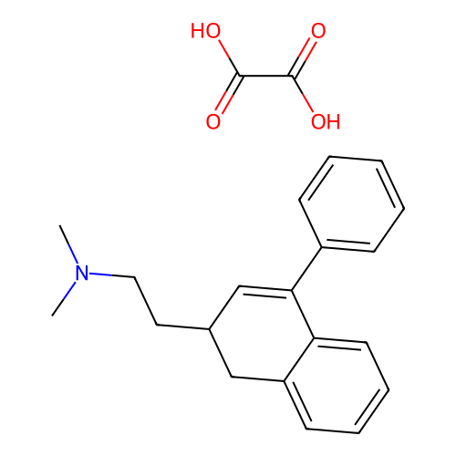 C20H23N.C2H2O4.1/2H2O structure