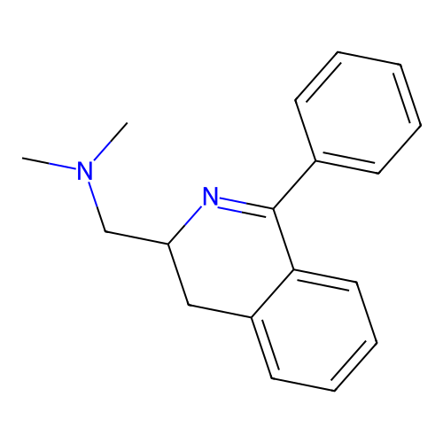 N,N-Dimethyl-1-(1-phenyl-3,4-dihydroisoquinolin-3-yl)methanamine structure