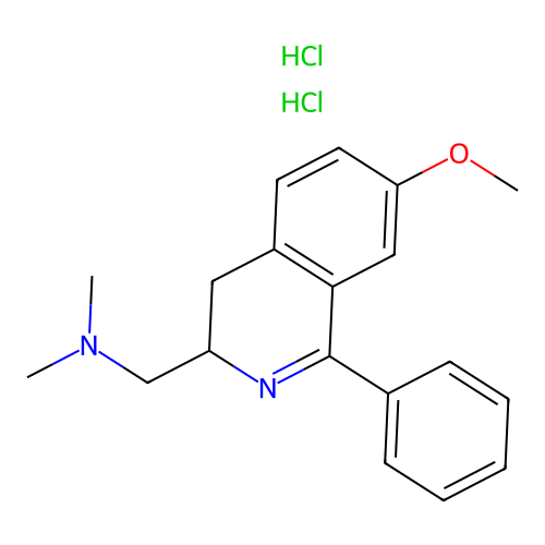 C19H22N2O.2ClH.1/2H2O structure