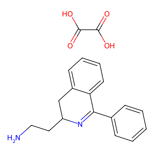 Oxalic acid--2-(1-phenyl-3,4-dihydroisoquinolin-3-yl)ethan-1-amine (1/1) structure