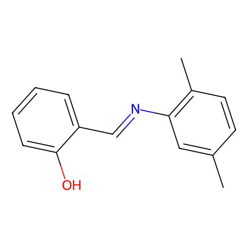 Alpha-(2,5-xylylimino)-O-cresol structure