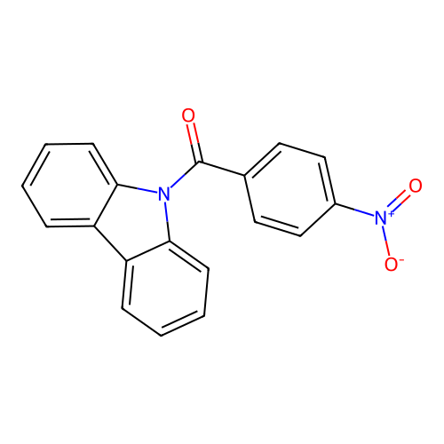 Carbazol-9-yl 4-nitrophenyl ketone structure