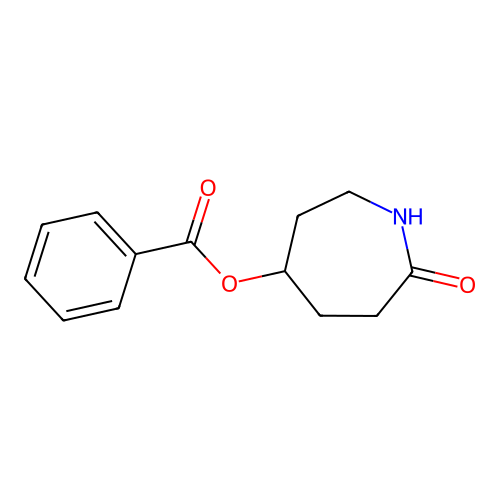 7-Oxoazepan-4-yl benzoate structure