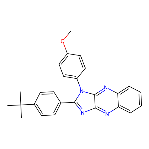 2-(4-tert-butylphenyl)-1-(4-methoxyphenyl)-1H-imidazo[4,5-b]quinoxaline structure