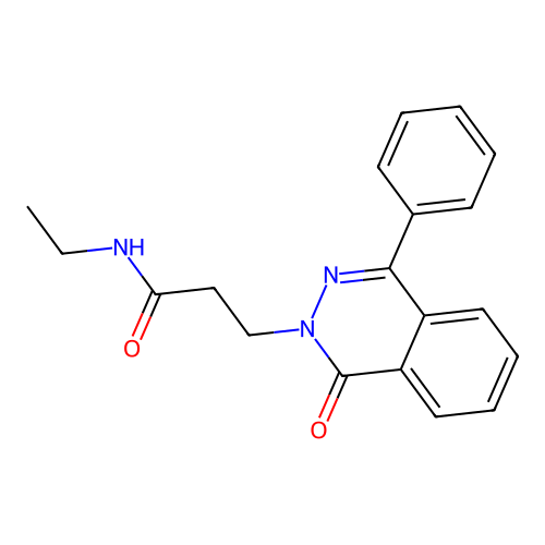 N-ethyl-3-(1-oxo-4-phenylphthalazin-2(1H)-yl)propanamide structure