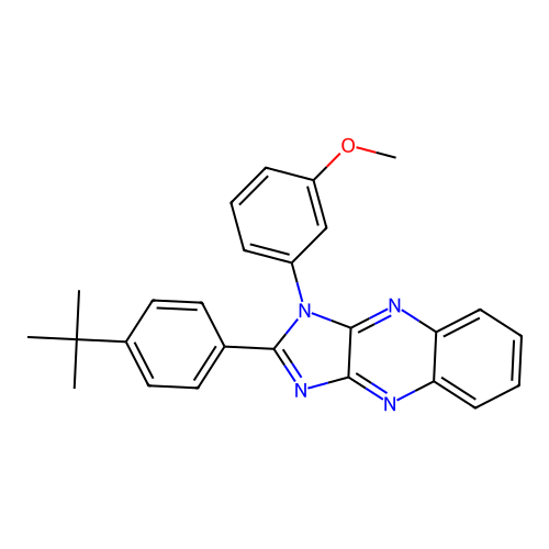 2-(4-tert-butylphenyl)-1-(3-methoxyphenyl)-1H-imidazo[4,5-b]quinoxaline structure