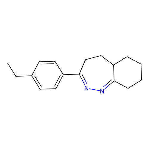 3-(4-ethylphenyl)-5,5a,6,7,8,9-hexahydro-4H-1,2-benzodiazepine structure
