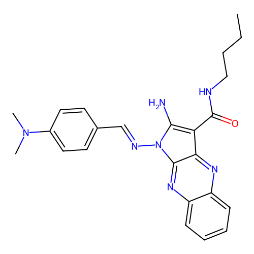 C24H27N7O structure