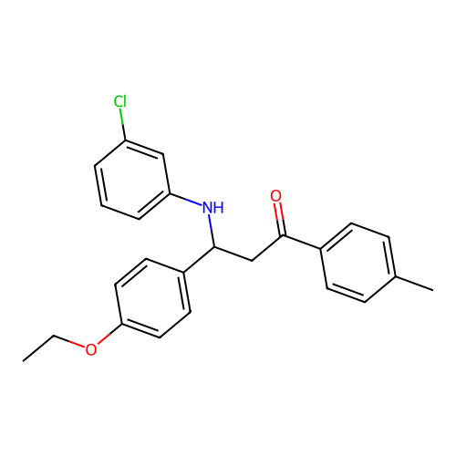 3-[(3-Chlorophenyl)amino]-3-(4-ethoxyphenyl)-1-(4-methylphenyl)propan-1-one structure