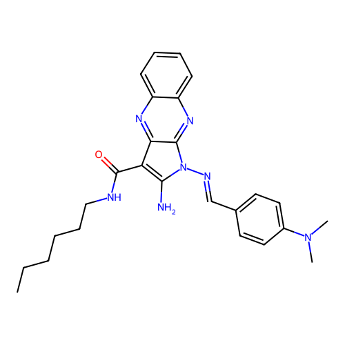 C26H31N7O structure