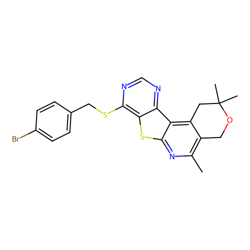 C22H20BrN3OS2 structure