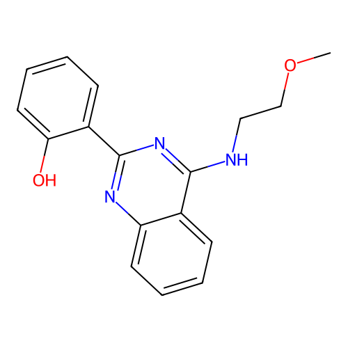 2-(4-((2-Methoxyethyl)amino)quinazolin-2-yl)phenol structure