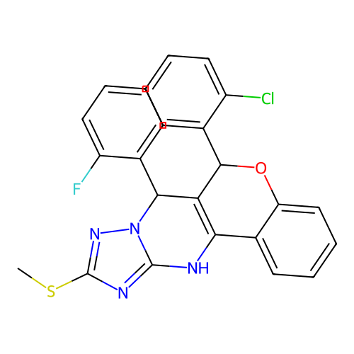C25H18ClFN4OS structure