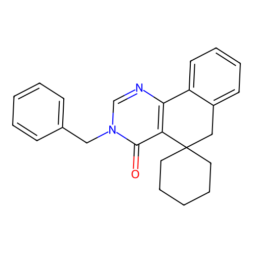 3-benzyl-3H-spiro[benzo[h]quinazoline-5,1'-cyclohexan]-4(6H)-one structure