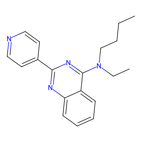 N-butyl-N-ethyl-2-(pyridin-4-yl)quinazolin-4-amine structure