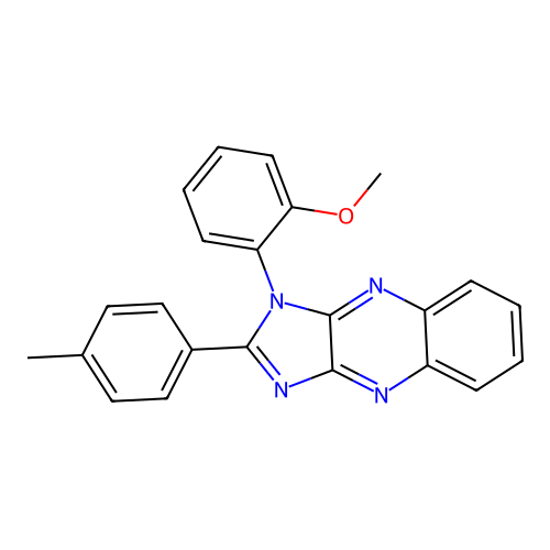 1-(2-methoxyphenyl)-2-(4-methylphenyl)-1H-imidazo[4,5-b]quinoxaline structure
