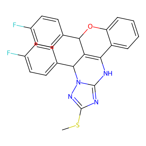 C25H18F2N4OS structure