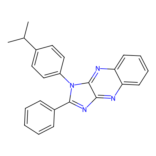 2-phenyl-1-[4-(propan-2-yl)phenyl]-1H-imidazo[4,5-b]quinoxaline structure