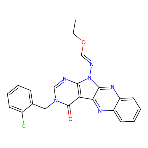C22H17ClN6O2 structure