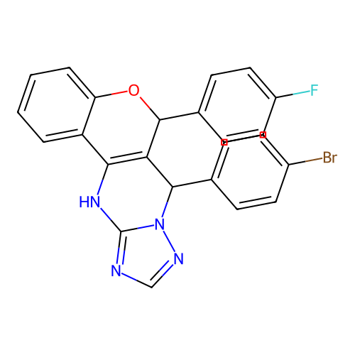 C24H16BrFN4O structure