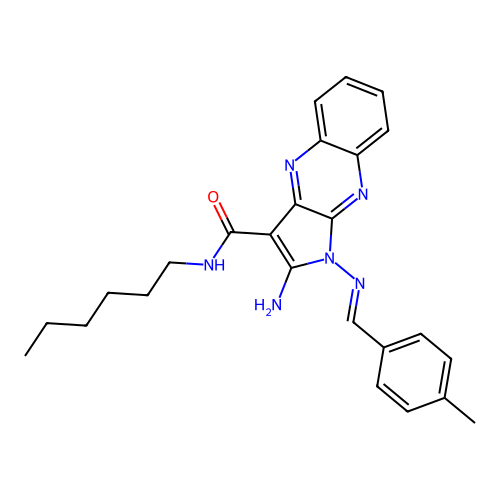 C25H28N6O structure